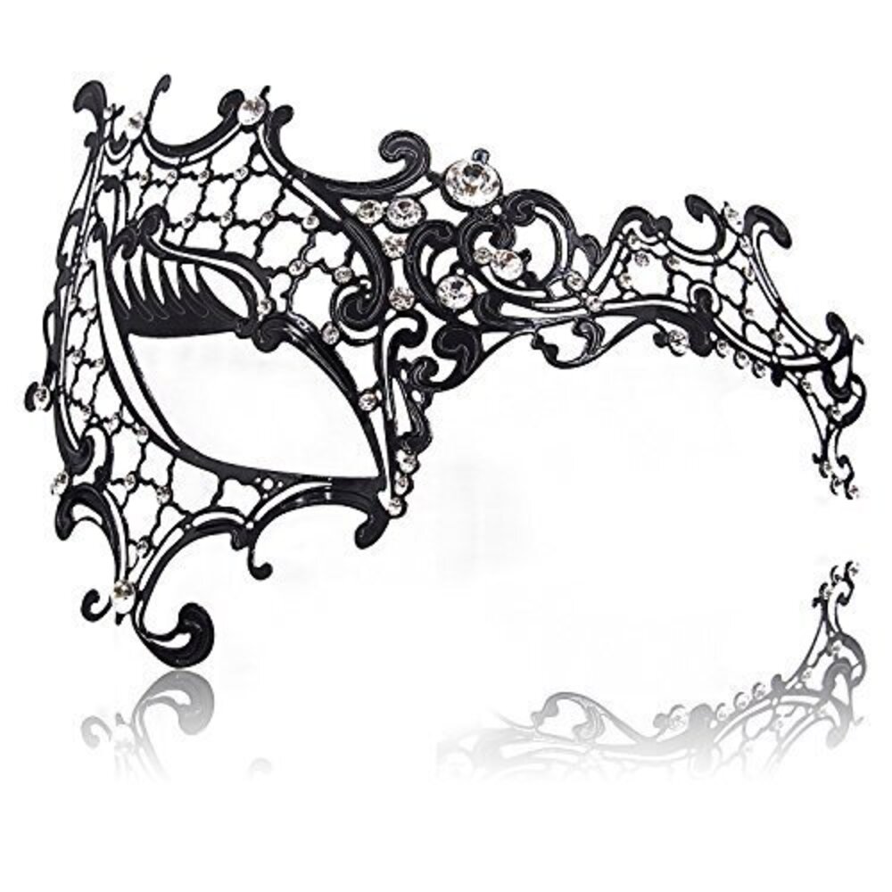 4003 Masquerade Mask Shiny Rhinestone Metal Masks for Venetian Halloween